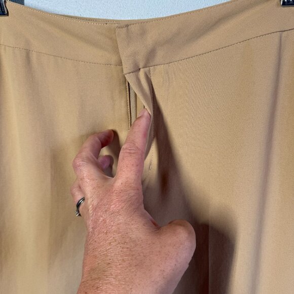 Oak + Fort Womens Trouser Pants Size 2 Tan Dress Pants Career Office Minimalist - Picture 7 of 10